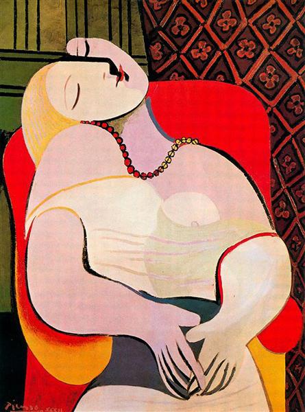Pablo Picasso Classical Painting Female Portrait A Dream Le Reve